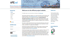 Desktop Screenshot of apenet.eu
